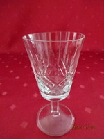 Crystal glass with base, height 12 cm. He has!
