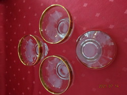 It can also be a glass compote bowl with a golden border or an ice cream cup. Avg. 9.5 Cm. 4 pieces for sale together. He has!