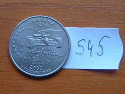 USA 25 CENT 1/4 DOLLÁR 2002 / D (Denver Mint) (Indiana) #545