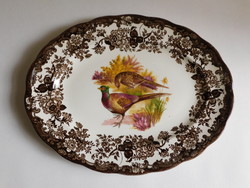 Old English palissy pheasant oval serving bowl (30.5 Cn)
