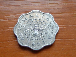 MÁLTA 3 MILS 1972 (low-right) f (Franklin Mint, Exton, USA) MÉH #