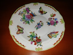 Nagyméretű antik Herendi VBO Viktória süteményes sütis tányér