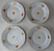 Zsolnay floral cake plate set
