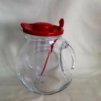 Glass jug with ice container