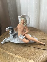 Régi Wagner & Apel porcelán szobor