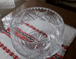 Crystal bowl, crystal bowl 18 cm in diameter