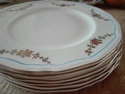 6 Antique English Alfred Meakin 22.5 Cm flat plates xx