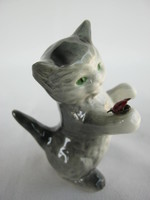Goebel porcelán cica katicával