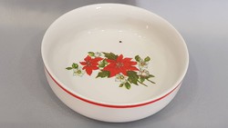 Zsolnay Santa Claus floral bowl, ashtray