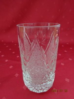 Crystal glass with a thick base, height 12.5 cm. He has!