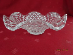 Glass bowl with wavy edges, diameter 15 cm, height 5 cm. He has!