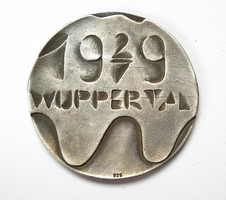 Német ezüst emlékérem.  WUPPERTAL 1979