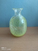 Ritka! Karcagi fátyolüveg kisméretű váza