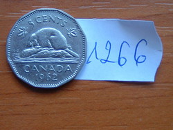 KANADA 5 CENT 1962 Elizabeth II, HÓD 99,5% nickel #1266