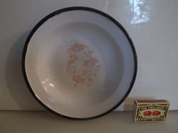 Plate - marked - old - enamelled - 18 cm - thick - perfect