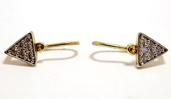 Stony gold children's earrings (zal-au77443)
