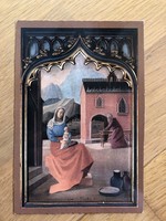 Oltárkép a Budapest, Béke téri templom Rózsafűzér Királynéja oltáráról képeslap