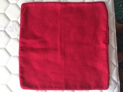 Beautiful red decorative cushion cover, chair cushion cover made of crocheted fabric - sainsbury's