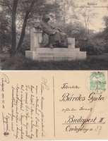 Budapest Anonymus szobor 1911 RK Magyar Hungary