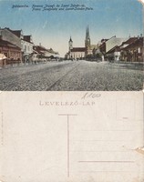 Békéscsaba Ferencz József és Szent István tér 1917 RK Magyar Hungary -sérült. F2026