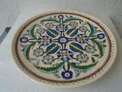 Large Zolnay Persian wall plate szolnay? Marked 32.8 cm 2 with small wear ...