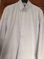Márkás férfi, kamasz ruházat, Henri Ross csíkos ing S-es méret