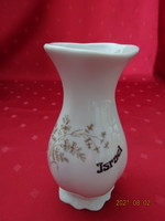 Israeli porcelain, vase with a brown pattern, with the inscription Israel, height 14 cm. He has!