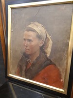 Lajos Deák-ébner, female portrait