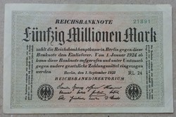 Németország 50 millió Márka 1923 F