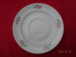 Alföldi porcelán, rózsa mintás teáscsésze alátét, átmérője 16,5 cm. Vanneki!