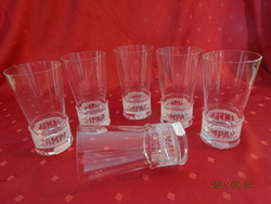 4 cl glass with Campari inscription, set of six, height 13.6 cm. He has!