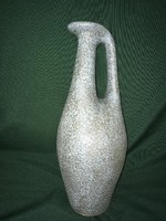 Pesthidegkúti szürke, füles kerámia dísz váza  35 cm