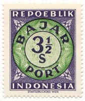 Indonézia portóbélyeg 1949