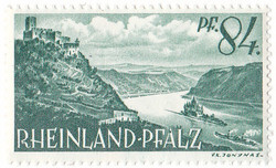Németország, Rajna-vidék-Pfalzi francia megszállási övezet  forgalmi bélyeg1947