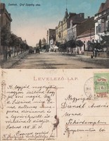 Szolnok Gróf Szapáry utca 1915 RK Magyar Hungary