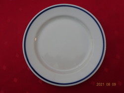 Alföldi porcelán, kék csíkos kistányér, átmérője 19,5 cm. Vanneki!