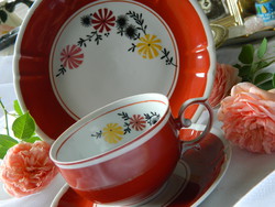 Oscar schlegelmilch hand painted breakfast set with small cups