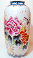 BLACK FRIDAY "HÉTVÉGE" ! :)  - Hatalmas, gyönyörű dúsan festett régi kínai váza