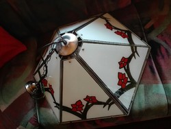 Ceiling glass-metal one. Burner. Lamp 60x40 cm xx