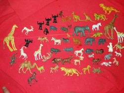 Minőségi trafikos bazáros vadállatok játék állat figura csomag egyben a képek szerint sok darab