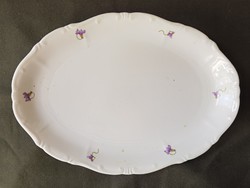 Hollóházi iridescent Baroque oval platter