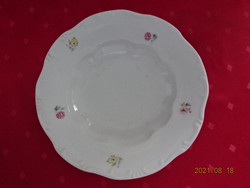 Zsolnay porcelain, antique, plate with shield seal, floral pattern. He has!