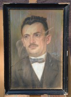 Ernst Lajos ritka portréja, szignózva