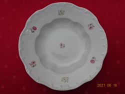 Zsolna porcelain, antique deep plate, diameter 23.5 cm. He has!
