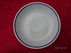 Zsolnay porcelain, deep plate with blue stripes, diameter 20.5 cm. He has!