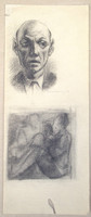 Attributed to Armand Schönberger (1885-1974) Drawing Study, Male Portrait