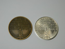 1986 MÉE Buda visszafoglalása 640 ezüst és bronz emlékérem EGYÜTT RITKA