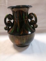Vase with ceramic handles. Balázs Jr. Jr. field trip
