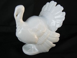 Retro ... Herend white porcelain turkey
