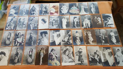 Régi képeslapok Szinésznők 152 db